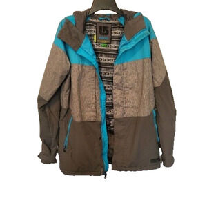 Burton Snowboard Coat Dryride Ski Jacket Size XS Gray